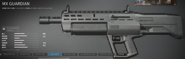 COD MW3のMX GUARDIAN