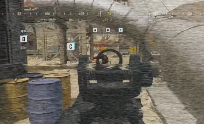 COD MW3の強化ビジョンゴーグルの視界