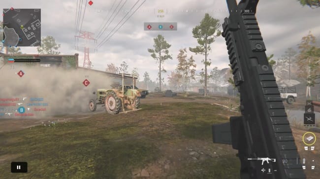 COD MW3のスモークによる煙幕